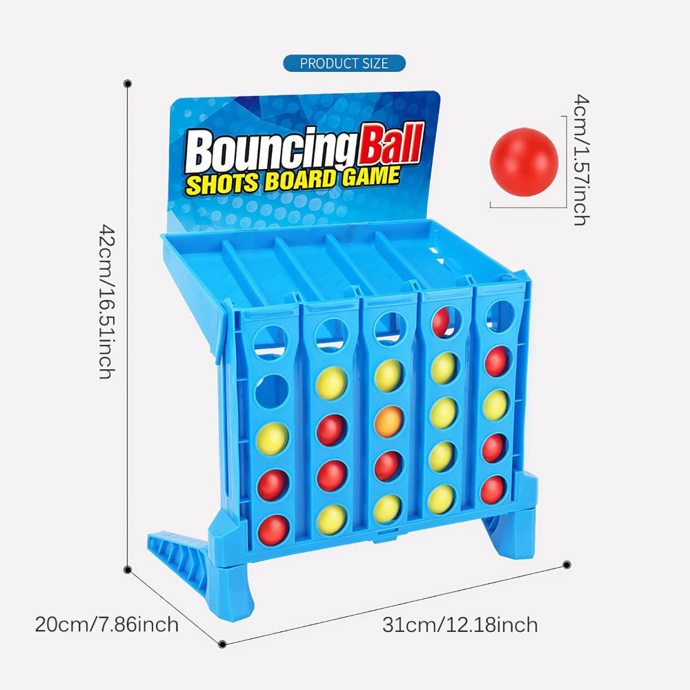 Bounce Ball Connect Four Board Game Family Party Strategy
