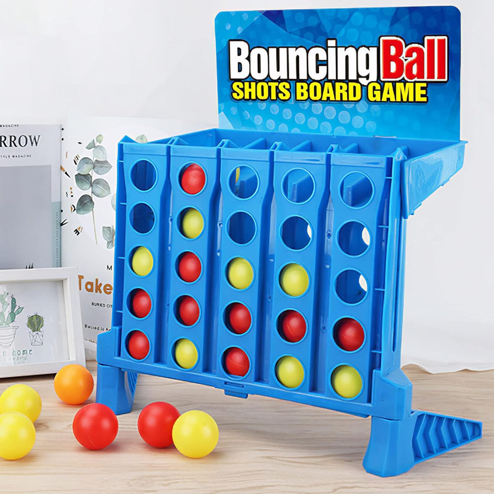 Bounce Ball Connect Four Board Game Family Party Strategy