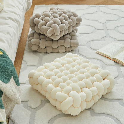 Braided Knot Throw Pillow Decorative Knot Cushion Soft Modern Sofa Bed Pillow