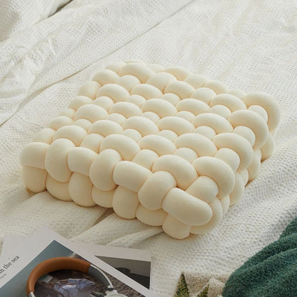 Braided Knot Throw Pillow Decorative Knot Cushion Soft Modern Sofa Bed Pillow