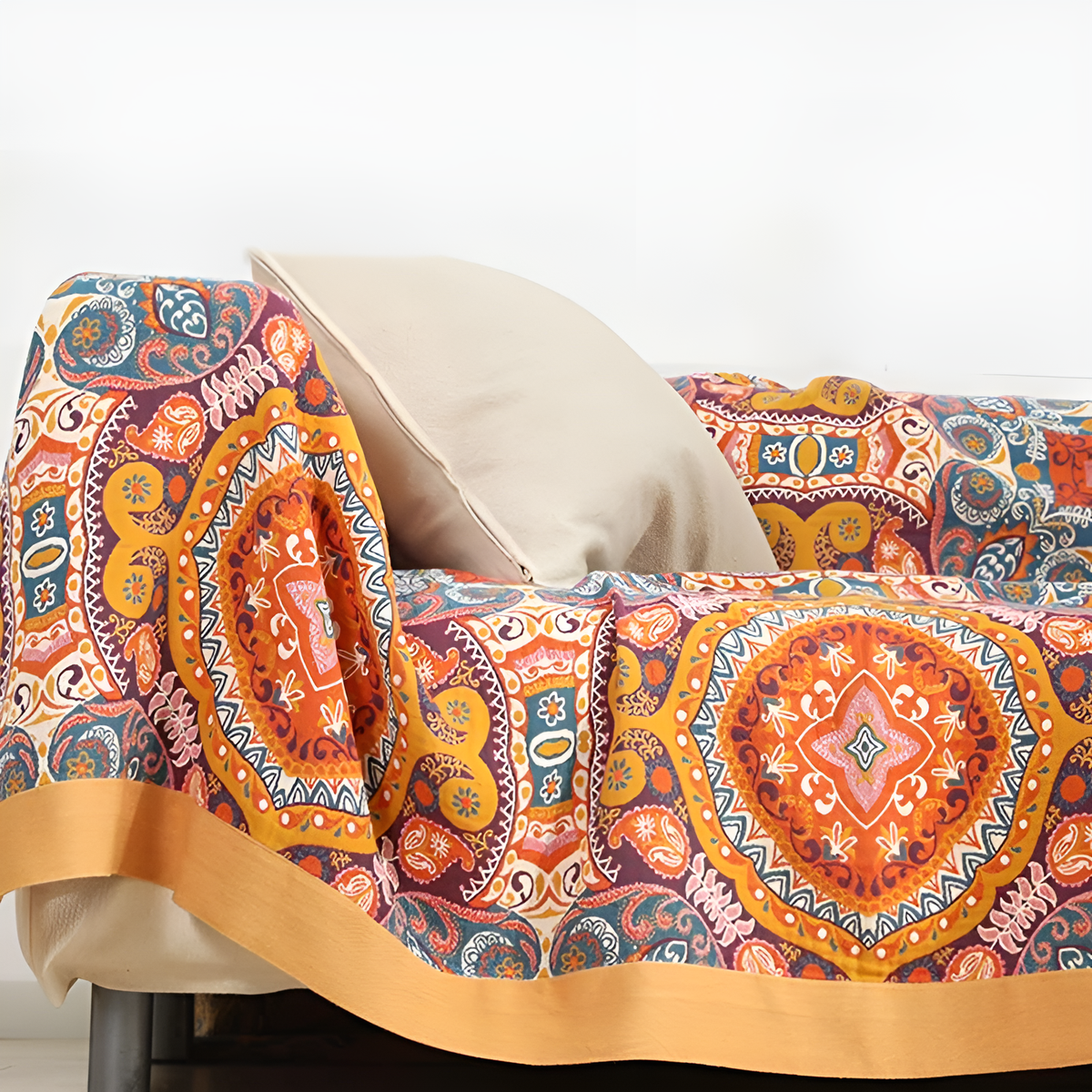 Breathable Reversible Blanket with Cooling Feel for All Season Use