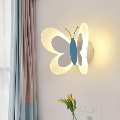 Butterfly LED Wall Light Kids Bedroom Playroom Decorative Lighting