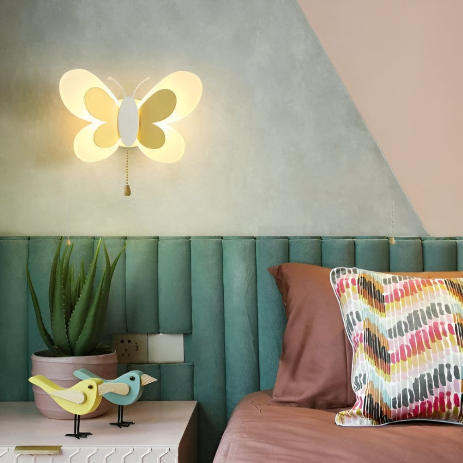 Butterfly LED Wall Light Kids Bedroom Playroom Decorative Lighting