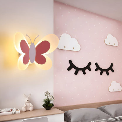 Butterfly LED Wall Light Kids Bedroom Playroom Decorative Lighting