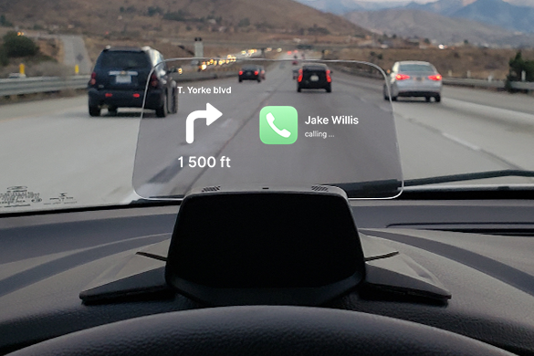 Car Head Up Display Wireless Charging Dashboard Projection Mount