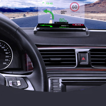 Car Head Up Display Wireless Charging Dashboard Projection Mount