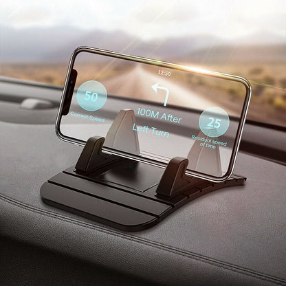 Car Phone Dashboard Holder Anti Slip Silicone Compact Stand GPS Mount
