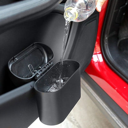 Car Trash Can Compact Waterproof Vehicle Waste Bin Organizer