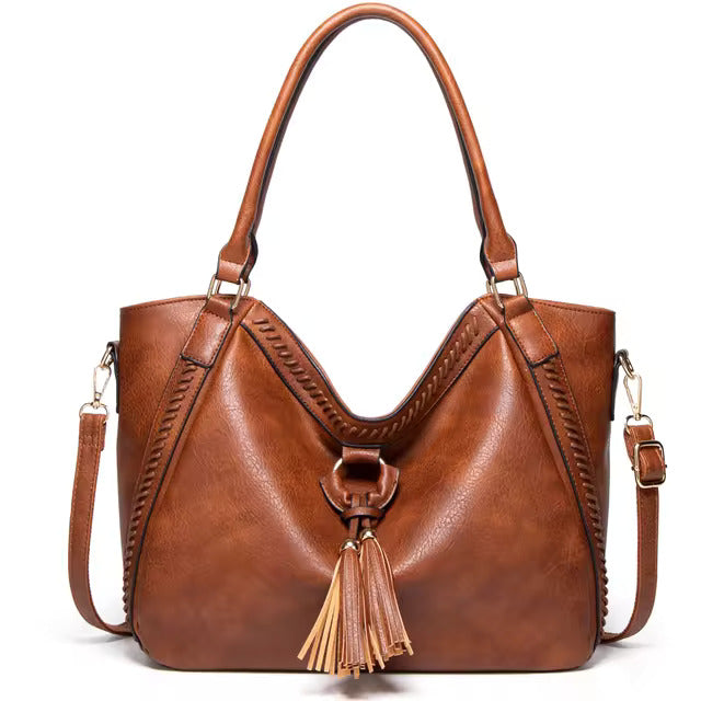 Casual Crossbody Shoulder Bag with Zipper Pockets Adjustable Strap Everyday Handbag