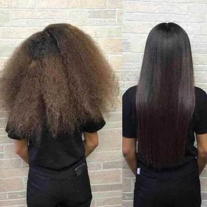 Ceramic Hair Straightening Brush Electric Heated Brush for Smooth Frizz Free Hair