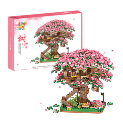 Cherry Blossom Tree House Building Kit DIY Decorative Model Kit Creative Home Decor