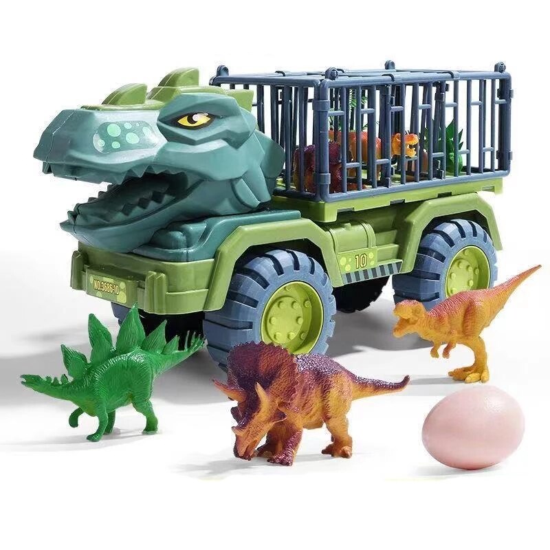 Dinosaur-lastbillegetøj til børn med figurer og tilbehør