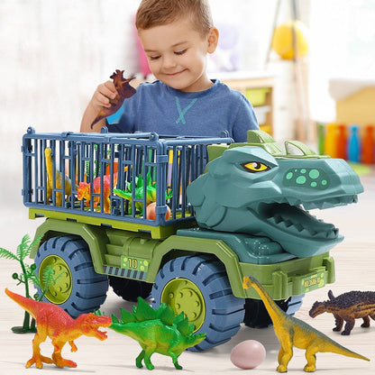 Dinosaur-lastbillegetøj til børn med figurer og tilbehør