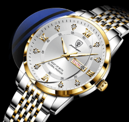 Classic Men’s Watch – Elegant Quartz Stainless Steel Wristwatch