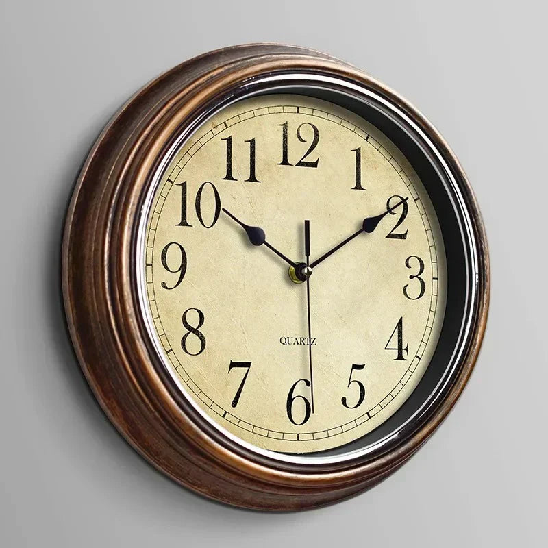 Classic Wooden Wall Clock Silent Mechanism Timeless Design