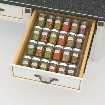 Clear Acrylic Spice Rack Kitchen Counter Storage Organizer