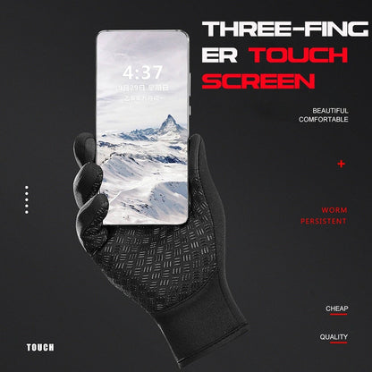 Cold Weather Thermal Gloves with Touchscreen Fingers and Anti Slip Grip