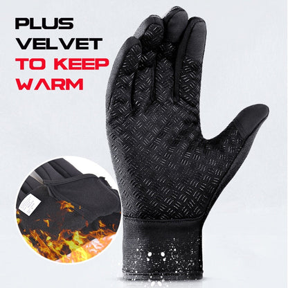 Cold Weather Thermal Gloves with Touchscreen Fingers and Anti Slip Grip