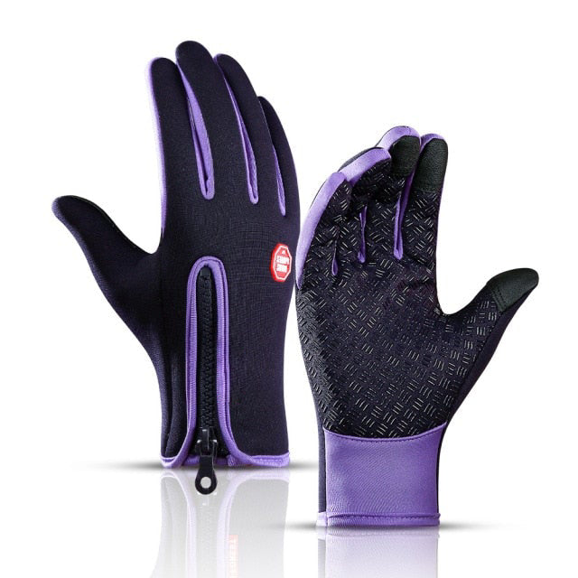 Cold Weather Thermal Gloves with Touchscreen Fingers and Anti Slip Grip