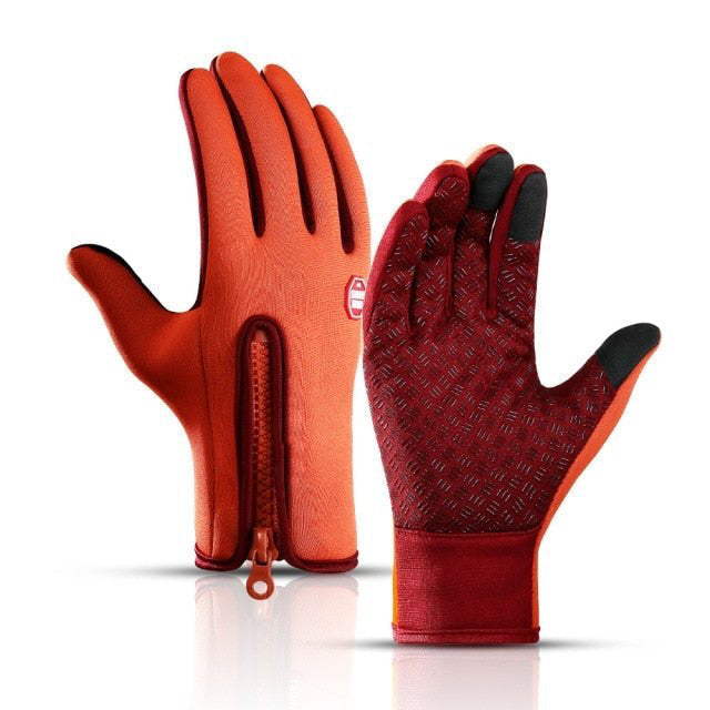 Cold Weather Thermal Gloves with Touchscreen Fingers and Anti Slip Grip