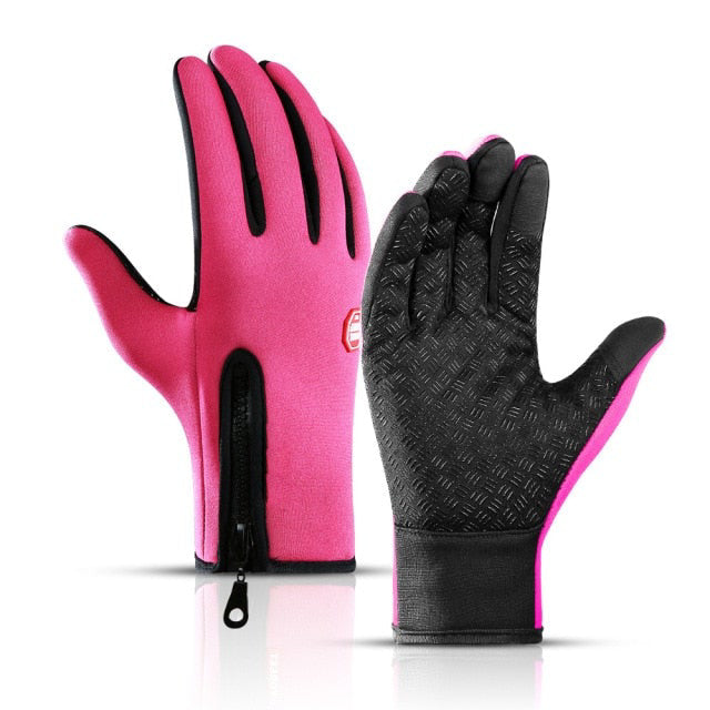 Cold Weather Thermal Gloves with Touchscreen Fingers and Anti Slip Grip