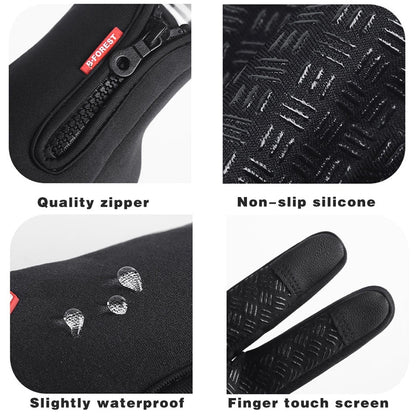 Cold Weather Thermal Gloves with Touchscreen Fingers and Anti Slip Grip