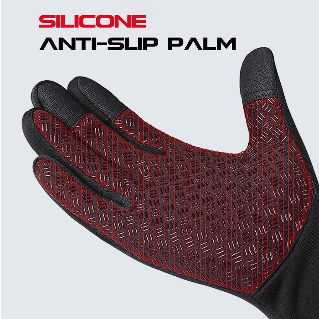 Cold Weather Thermal Gloves with Touchscreen Fingers and Anti Slip Grip