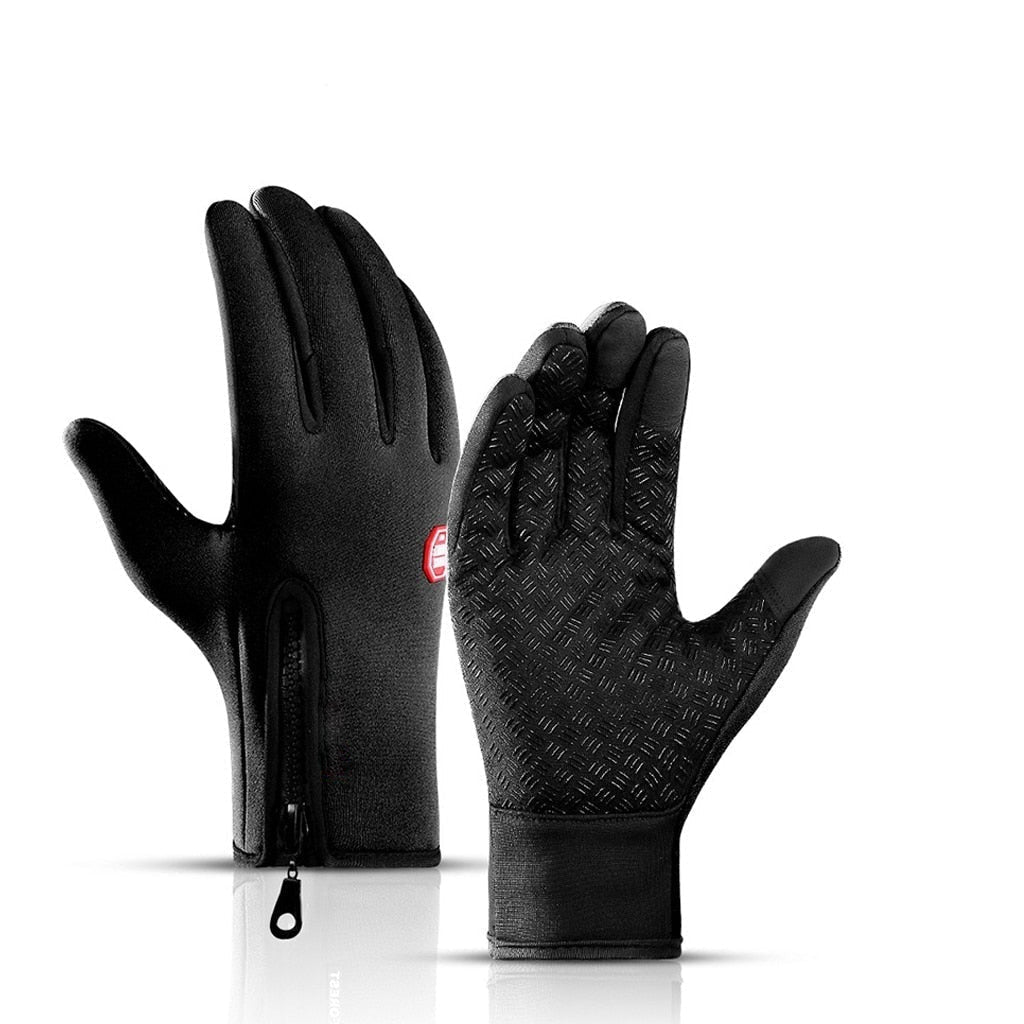 Cold Weather Thermal Gloves with Touchscreen Fingers and Anti Slip Grip