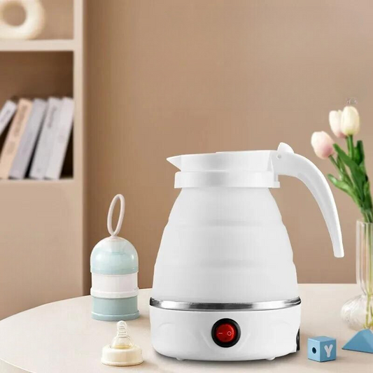 Collapsible Electric Kettle Portable Travel Silicone Fast Boil BPA Free