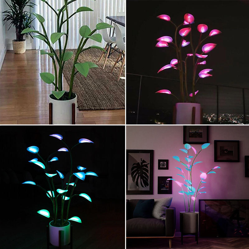 Color Changing LED Plant Table Lamp Decorative Ambient Mood Light