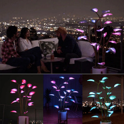 Color Changing LED Plant Table Lamp Decorative Ambient Mood Light