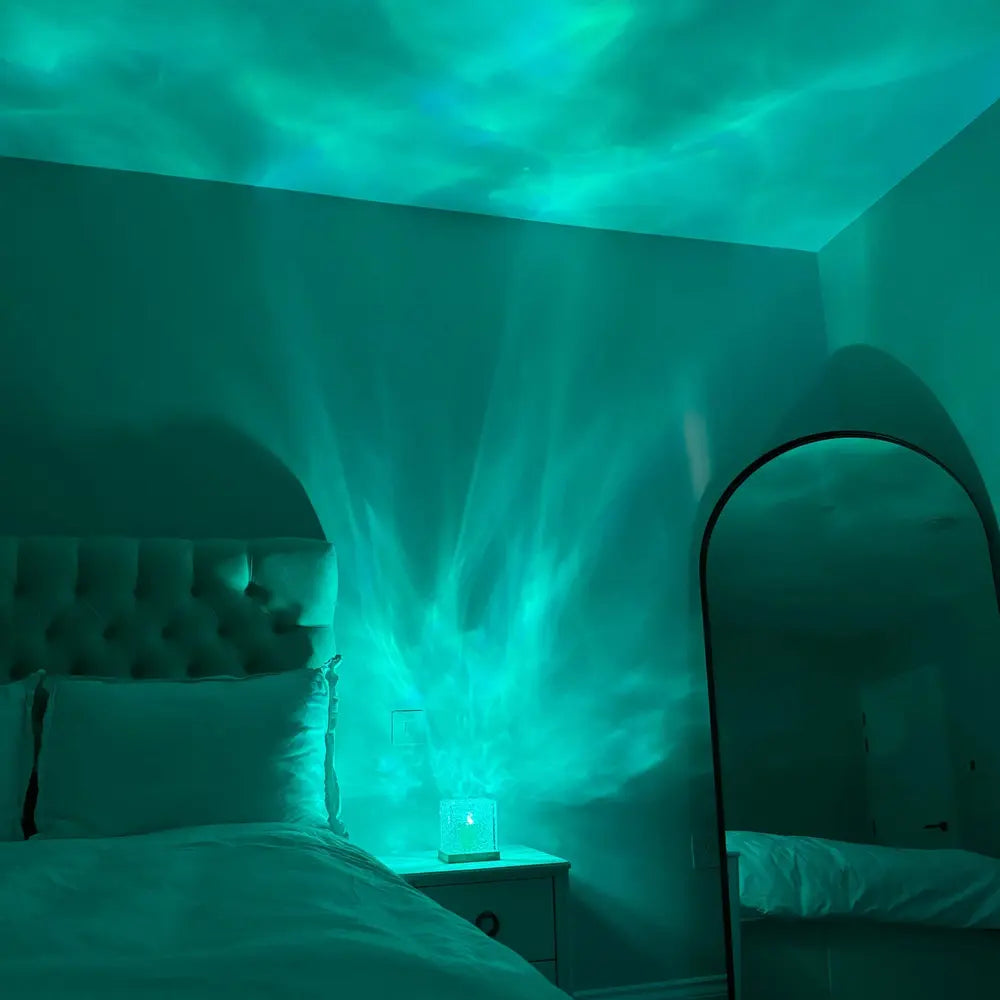 Colour Changing LED Cube Lamp with Prism Glow