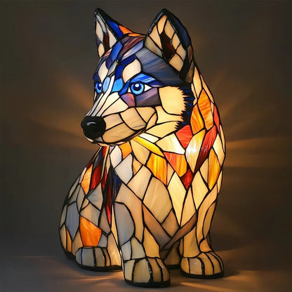 Colourful Dog Decorative Table Lamp Ambient E14 Lighting