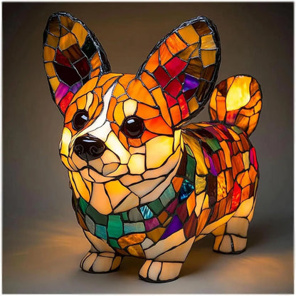 Colourful Dog Decorative Table Lamp Ambient E14 Lighting