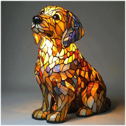 Colourful Dog Decorative Table Lamp Ambient E14 Lighting