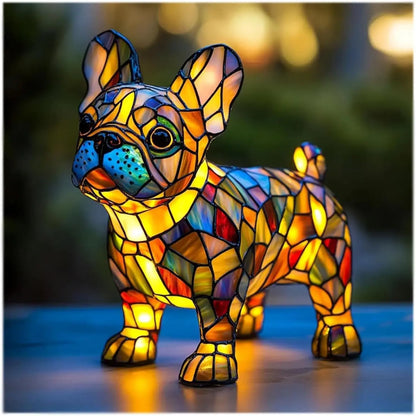 Colourful Dog Decorative Table Lamp Ambient E14 Lighting