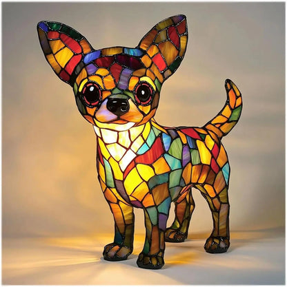 Colourful Dog Decorative Table Lamp Ambient E14 Lighting