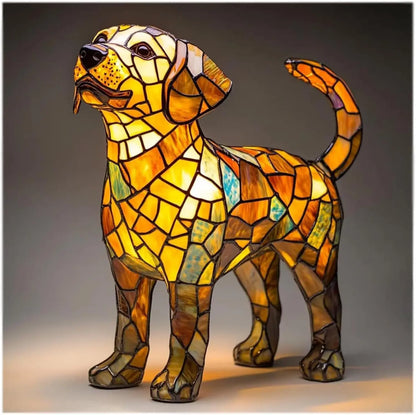 Colourful Dog Decorative Table Lamp Ambient E14 Lighting