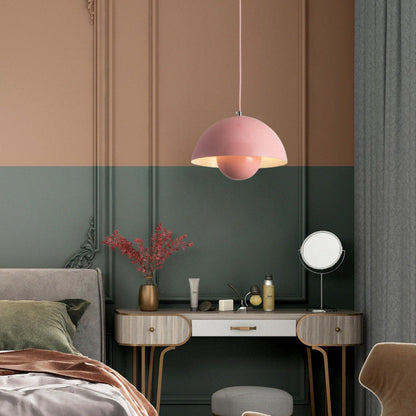 Colourful Half Moon Pendant Light Adjustable Hanging Ceiling Fixture