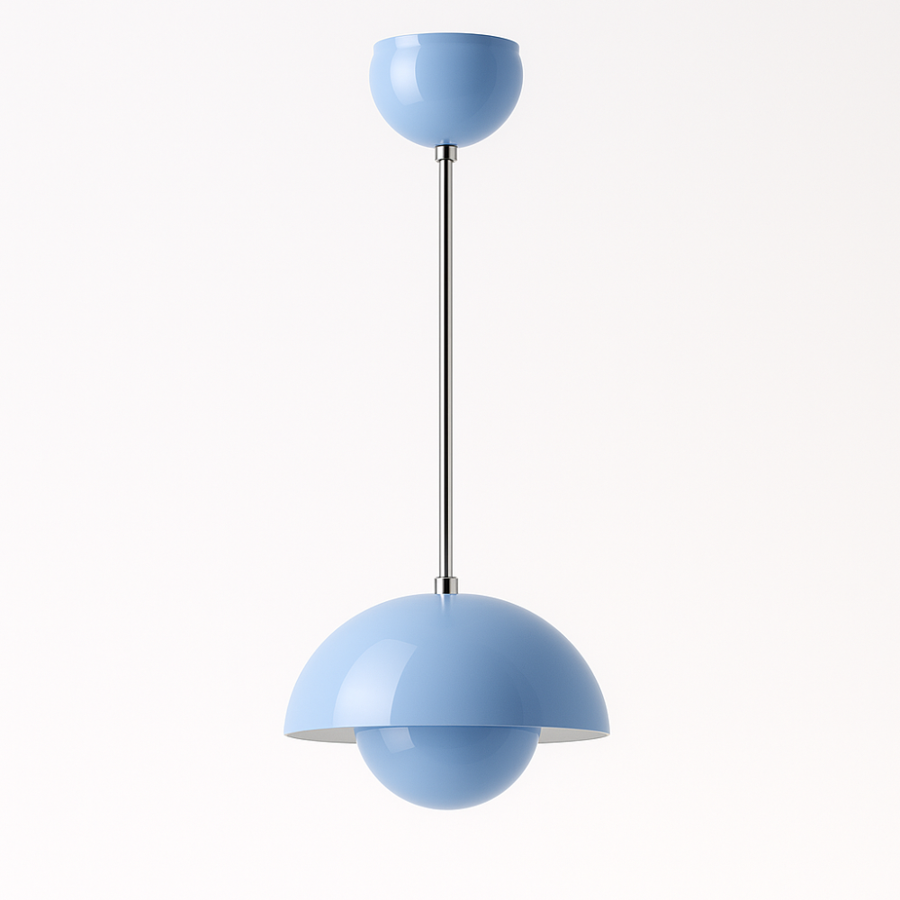 Colourful Half Moon Pendant Light Adjustable Hanging Ceiling Fixture