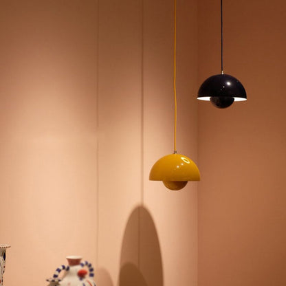 Colourful Half Moon Pendant Light Adjustable Hanging Ceiling Fixture