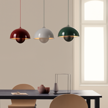 Colourful Half Moon Pendant Light Adjustable Hanging Ceiling Fixture
