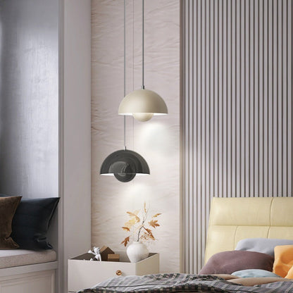 Colourful Half Moon Pendant Light Adjustable Hanging Ceiling Fixture