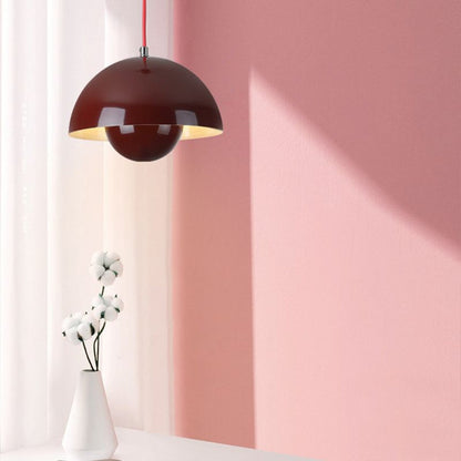 Colourful Half Moon Pendant Light Adjustable Hanging Ceiling Fixture