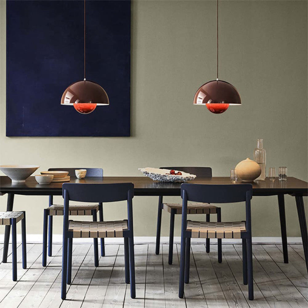 Colourful Half Moon Pendant Light Adjustable Hanging Ceiling Fixture