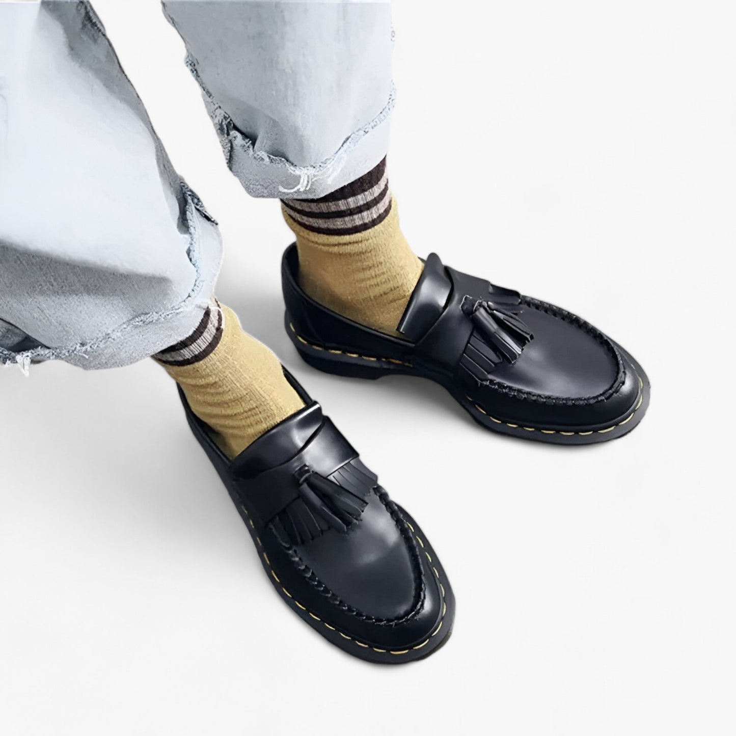 Comfort Slip On Loafers Non Slip Casual Tassel Shoes