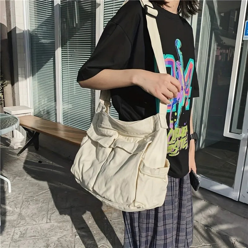 Comfortable Crossbody Shoulder Bag with Flap Pocket Adjustable Strap Everyday Handbag