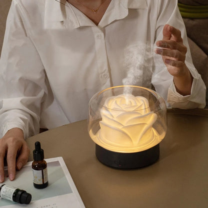 Compact Air Humidifier Diffuser Modern Mist Ambient Light