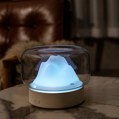 Compact Air Humidifier Diffuser Modern Mist Ambient Light