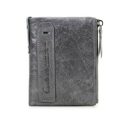 Compact Double Zipper Wallet for Women Slim Card Holder Coin Purse Small Zipper Wallet